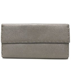 Fendi 8M0144 Selleria Double SnapBifold Long Wallet Long Wallet gray gray