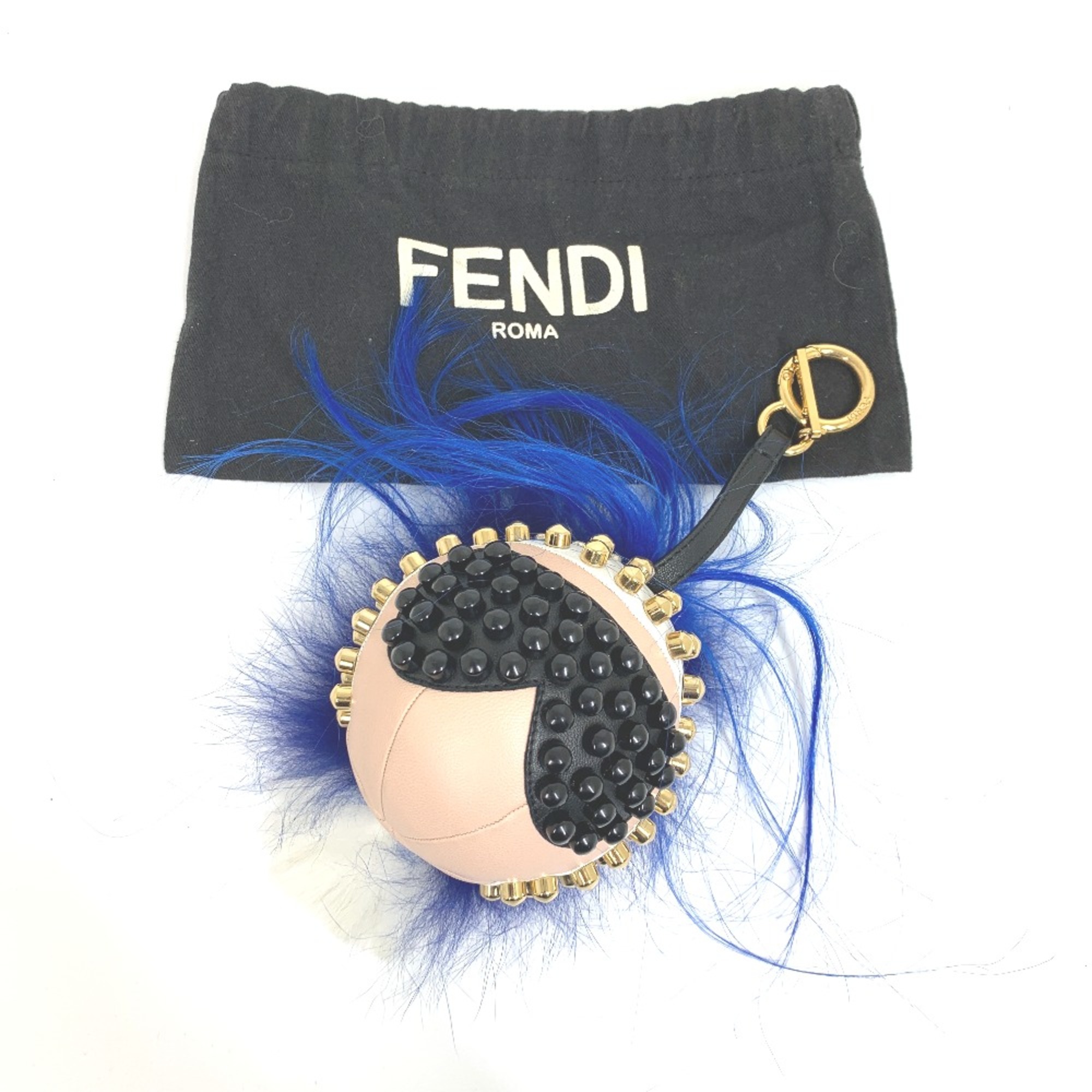 Fendi 7AR492 Bag Key Holder Bag Charm Multicolore GoldHardware