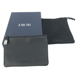 CHRISTIAN DIOR-Om coin purse wallet Mini Clutch bag bag Pouch Black