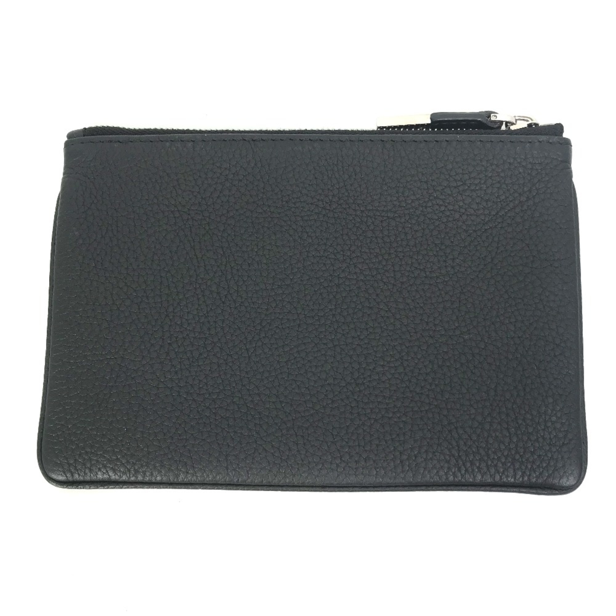 CHRISTIAN DIOR-Om coin purse wallet Mini Clutch bag bag Pouch Black