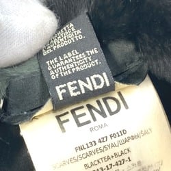 Fendi FNL133 fur Floral Scarf Green Black