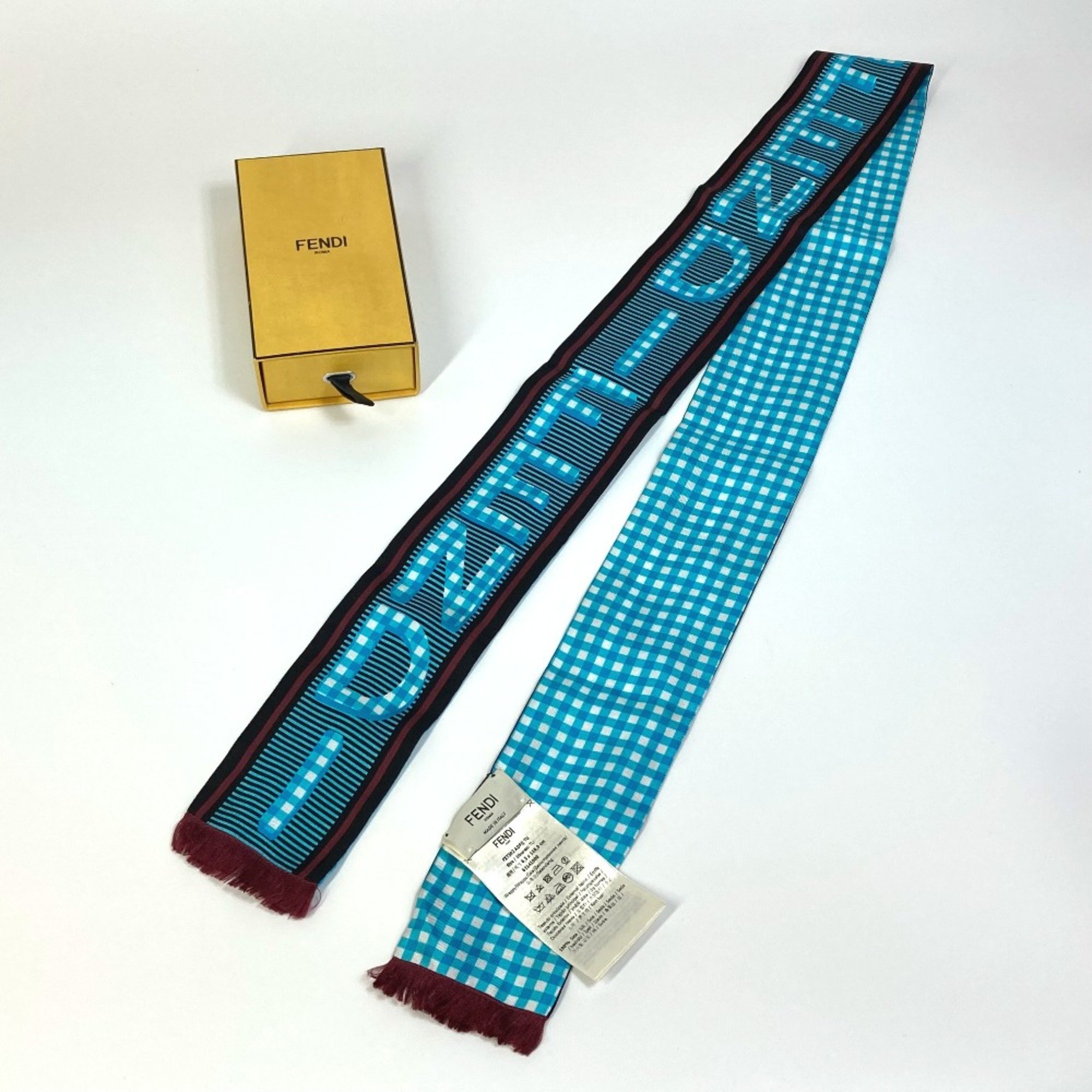 Fendi Bandeau Scarf Blue Based