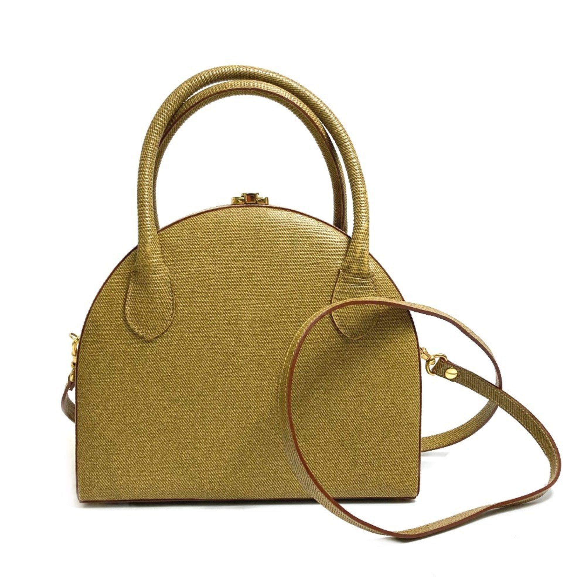 Fendi 2WAY Shoulder Bag Hand Bag BeigeBased