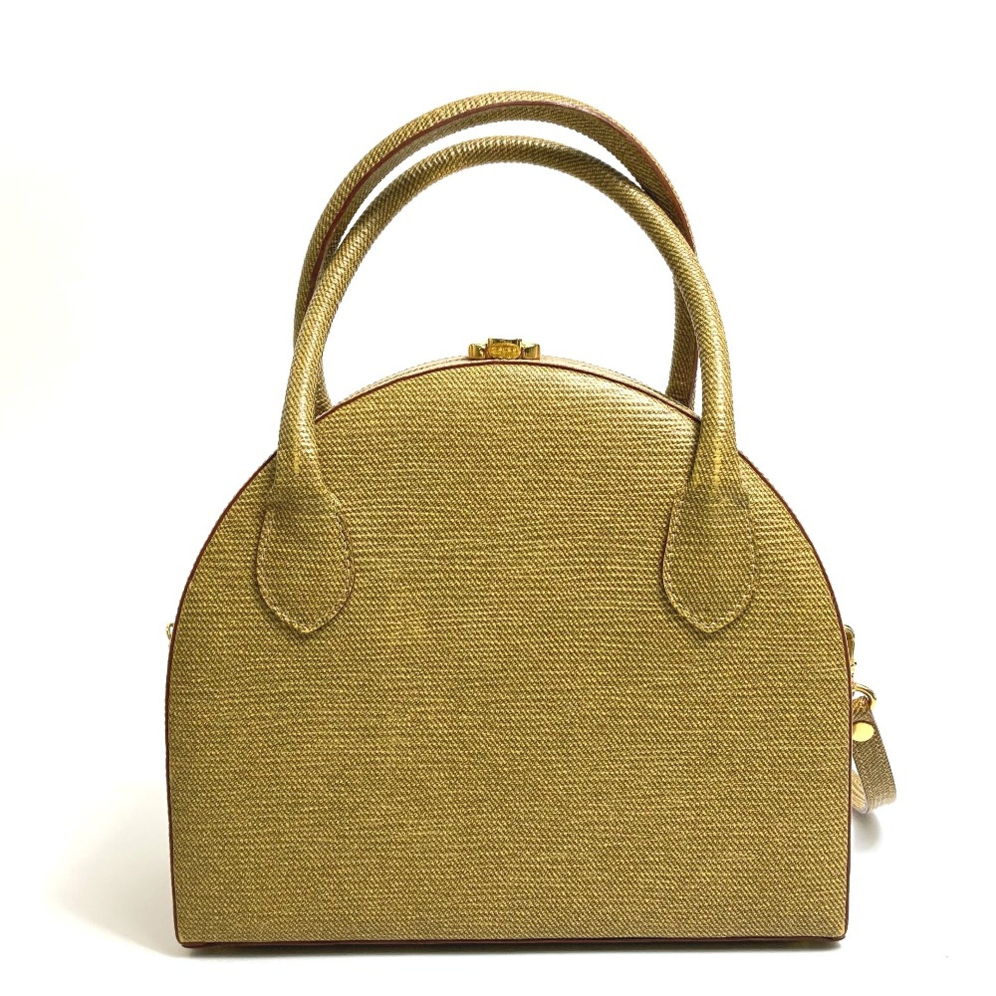 Fendi 2WAY Shoulder Bag Hand Bag BeigeBased