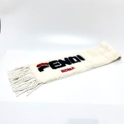 Fendi FNG477 logo Phila Collaboration Scarf White