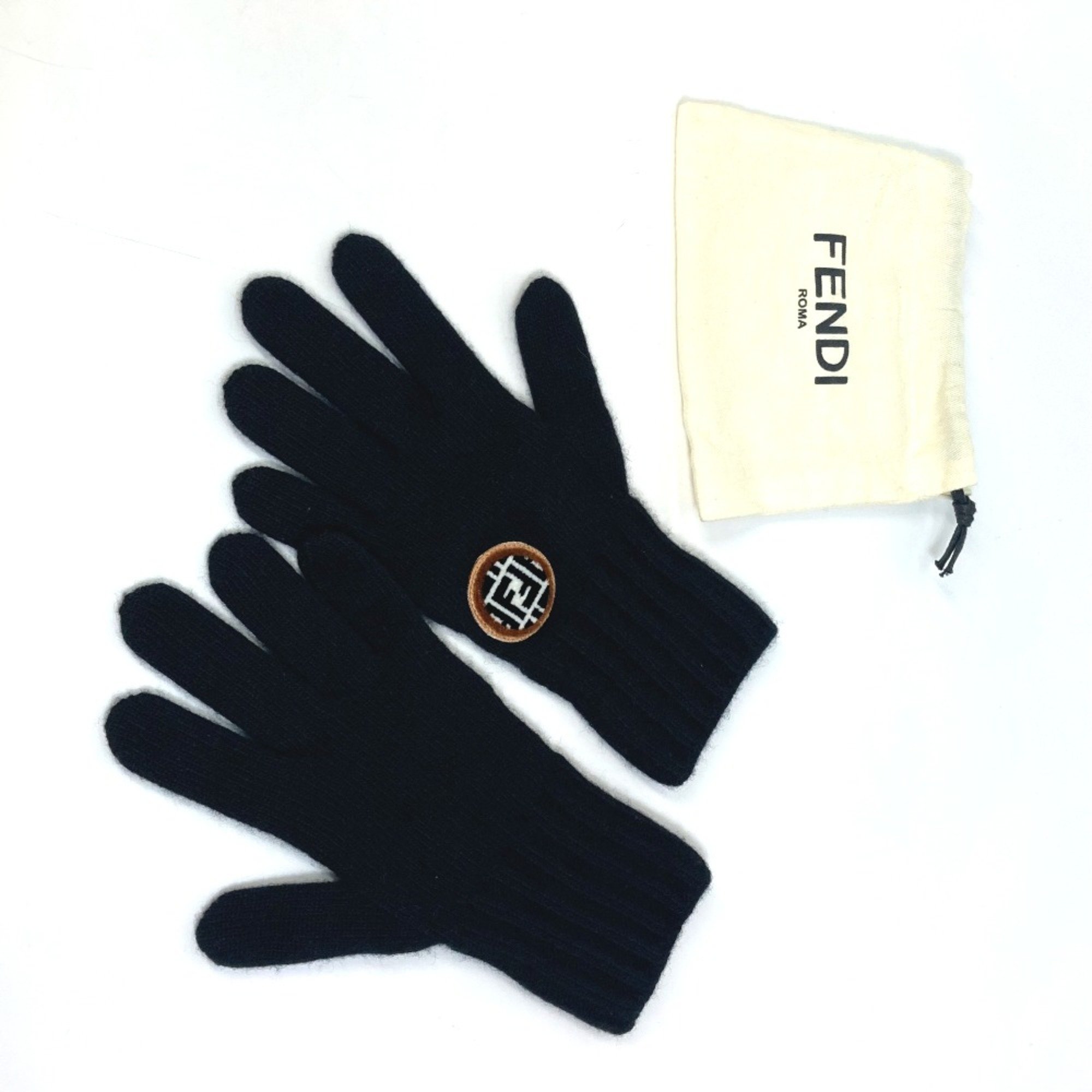 Fendi FXY554 Glove gloves Black