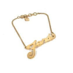 Fendi Accessories logo Bracelet Gold