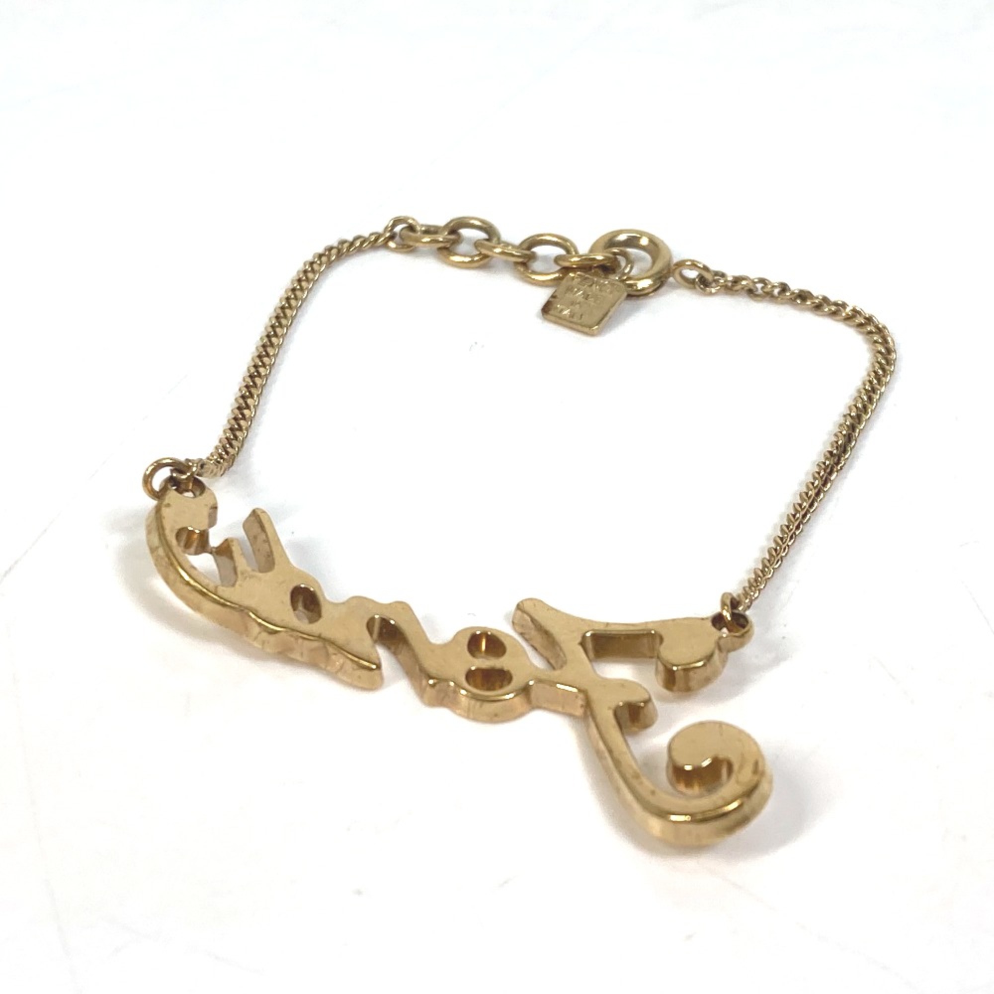 Fendi Accessories logo Bracelet Gold