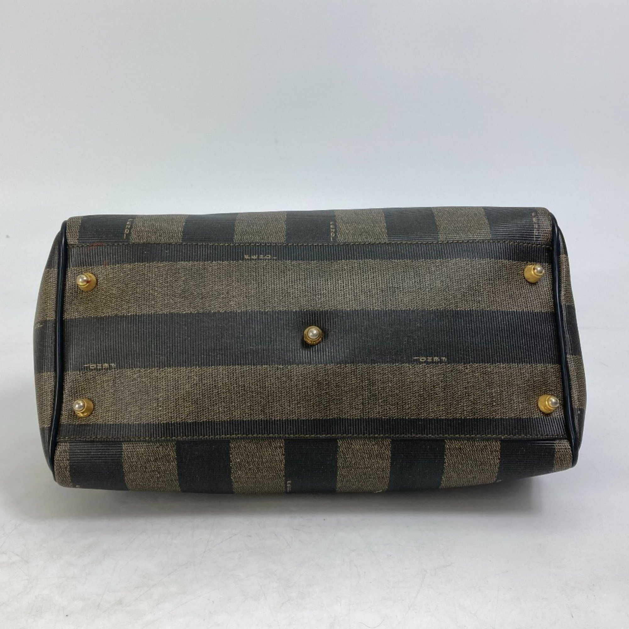 Fendi Mini Duffle Bag Hand Bag Brown Black