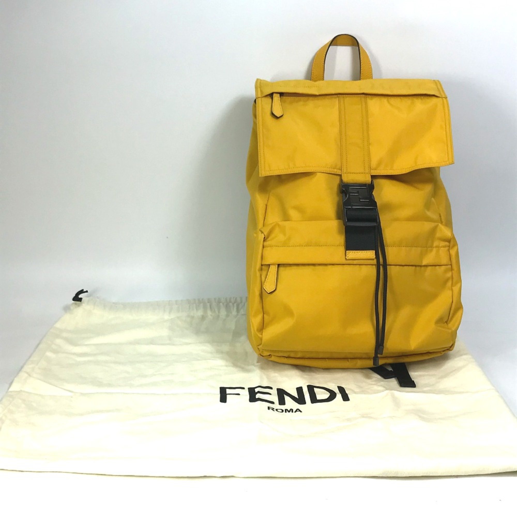 Fendi 7VZ066 backpack bag Backpack yellow