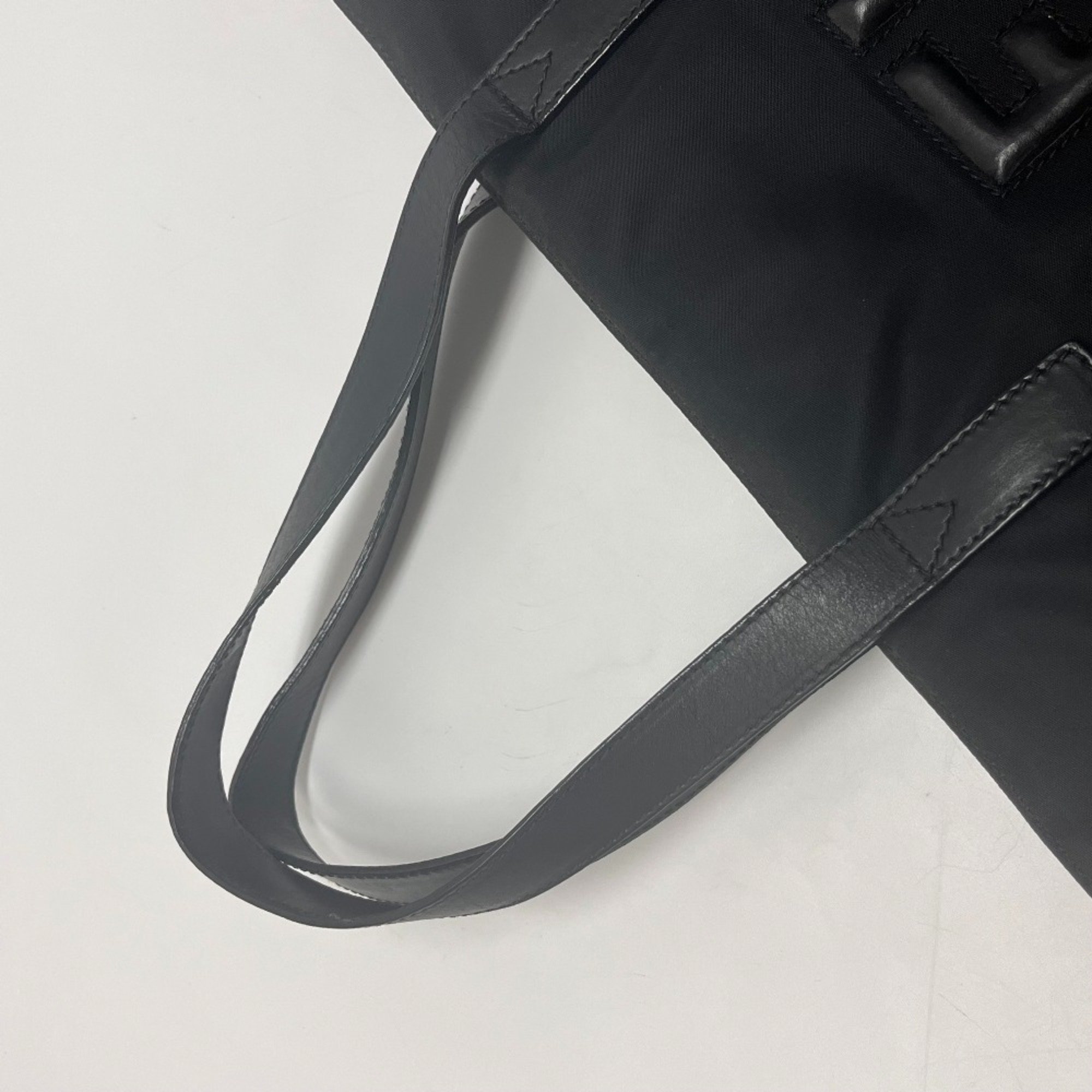 Fendi logo Bag 2WAY Tote Bag Black