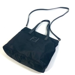 Fendi logo Bag 2WAY Tote Bag Black