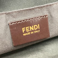 Fendi 8BN251 Pecan Bag Duffle Bag Hand Bag Brown x Purple Based