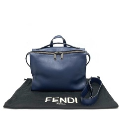 Fendi 7VA400 2 type handle Bag 2WAY Shoulder Crossbody Business bag Navy