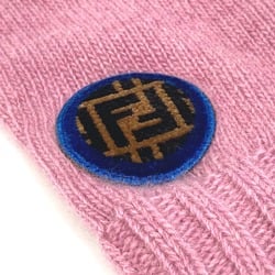 Fendi FXY554 glove logo gloves pink