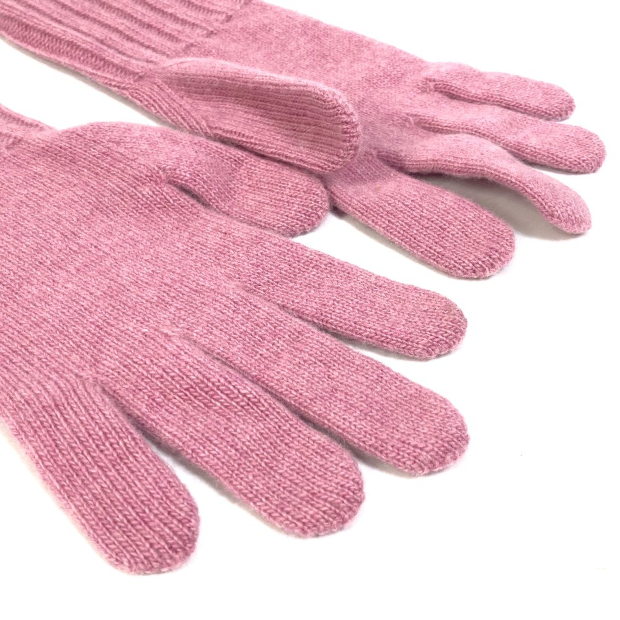 Fendi FXY554 glove logo gloves pink