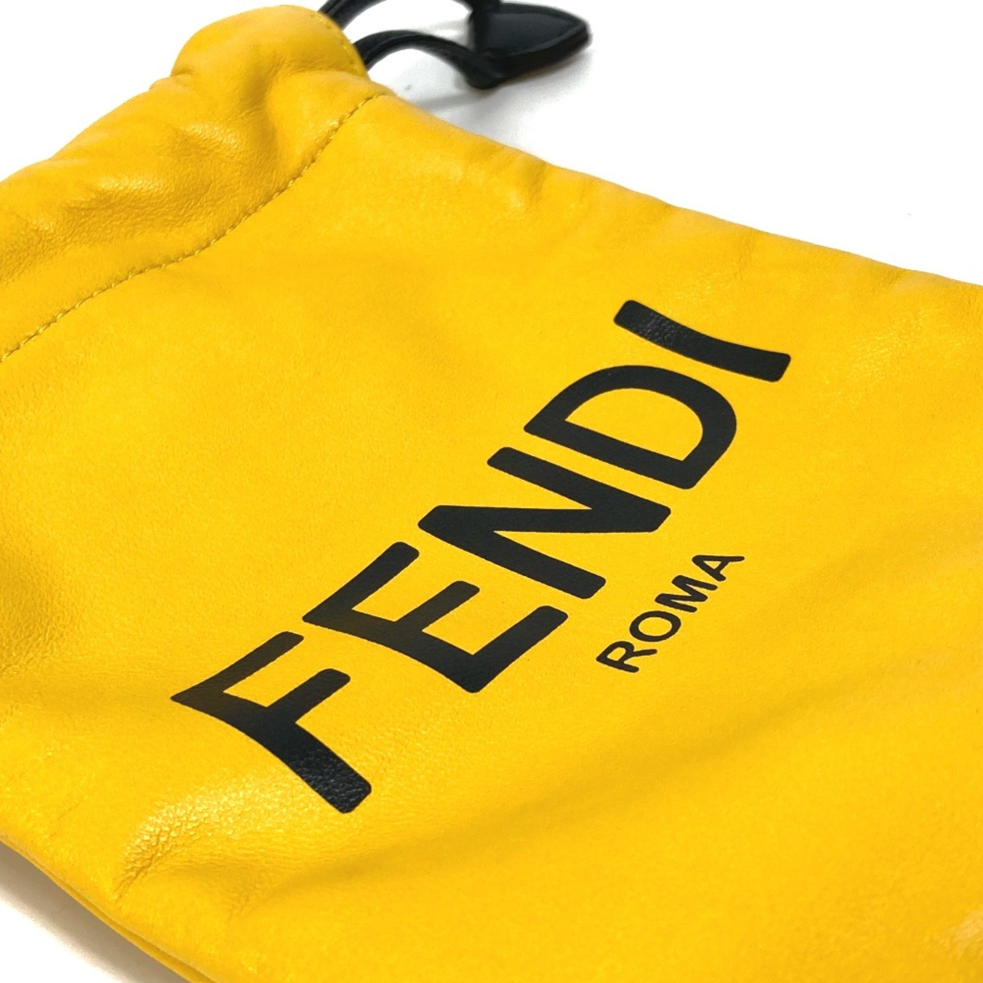 Fendi 7AR898 Neck with Strap Pouch yellow Black