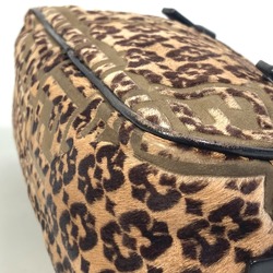 Fendi 8BN004 Leopard Bag Hand Bag Brown