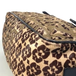 Fendi 8BN004 Leopard Bag Hand Bag Brown