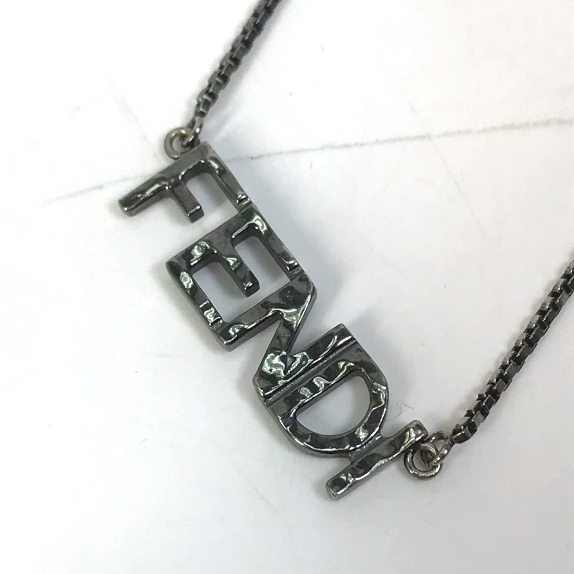 Fendi logo Accessories Necklace SilverBased