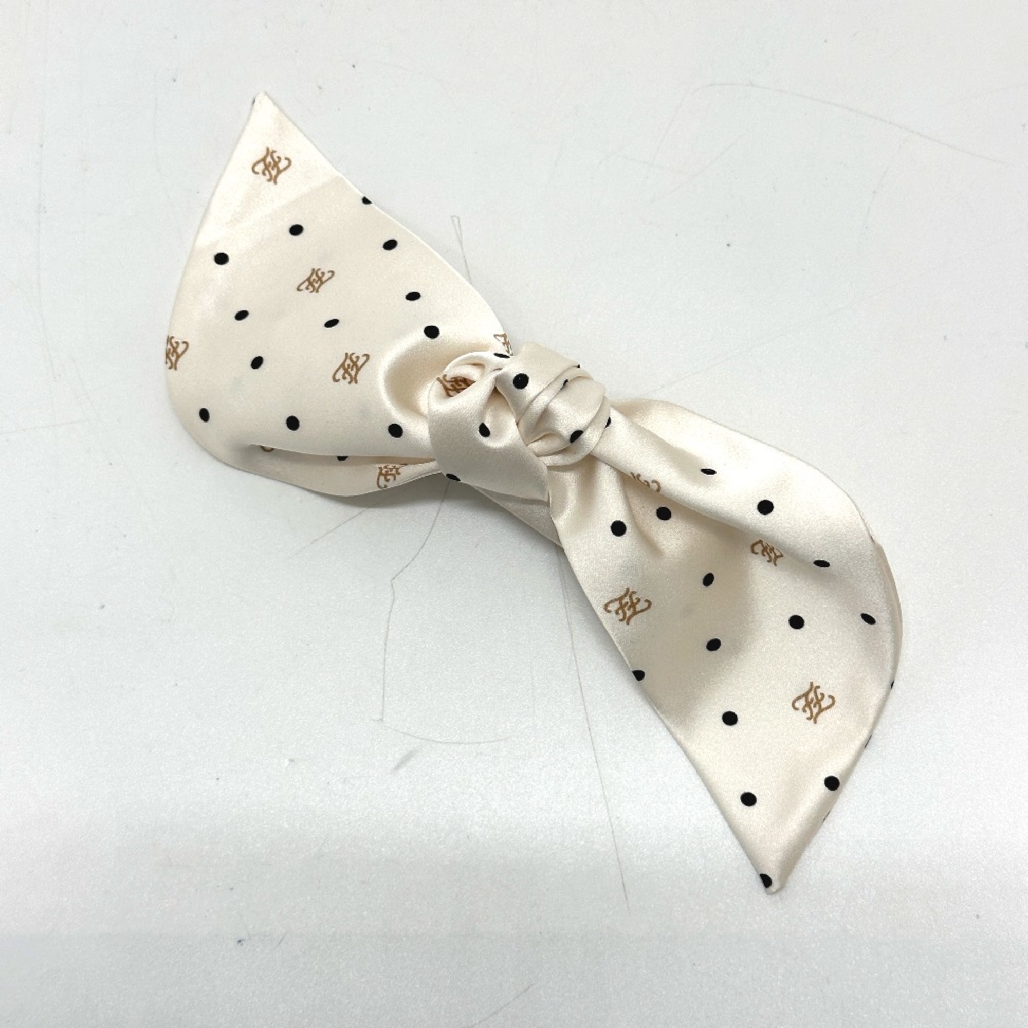 Fendi Polka dot hair accessory Valletta Beige Black