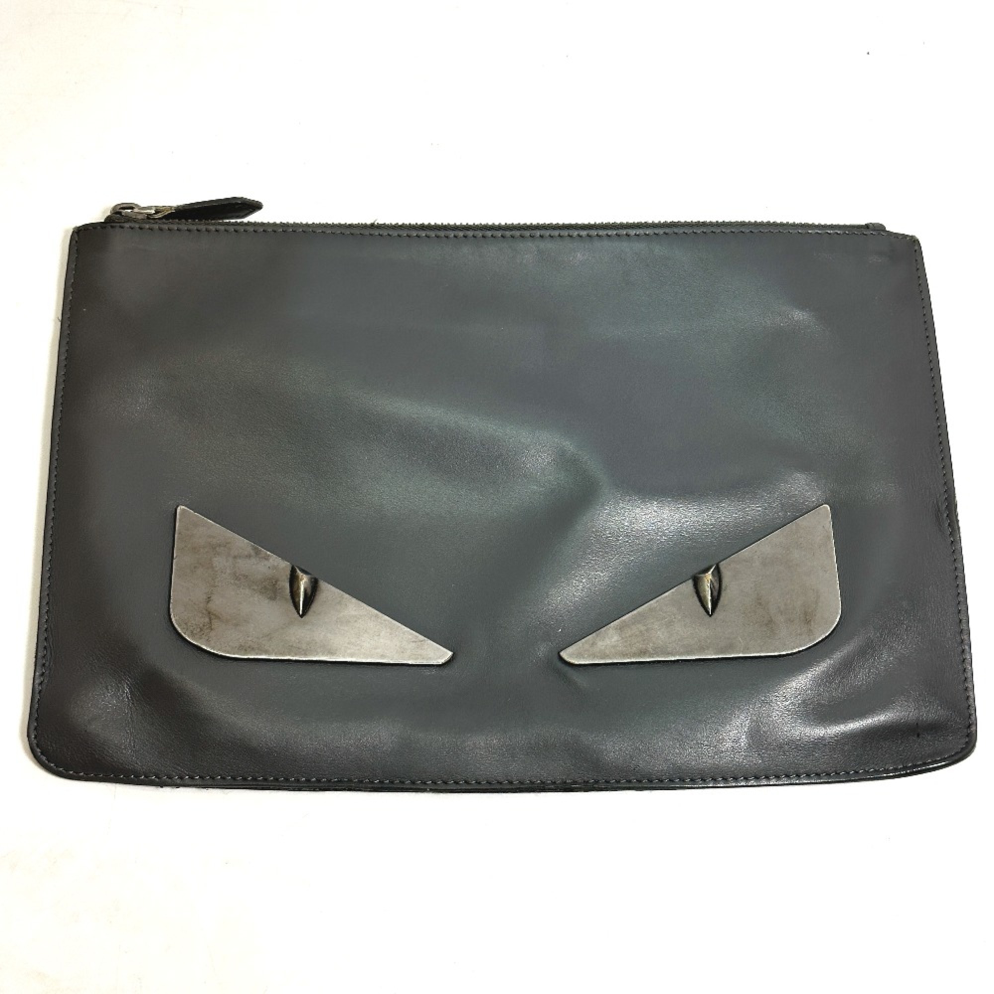 Fendi 7N0078 Pouch Bag Clutch bag gray