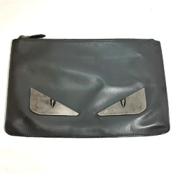 Fendi 7N0078 Pouch Bag Clutch bag gray