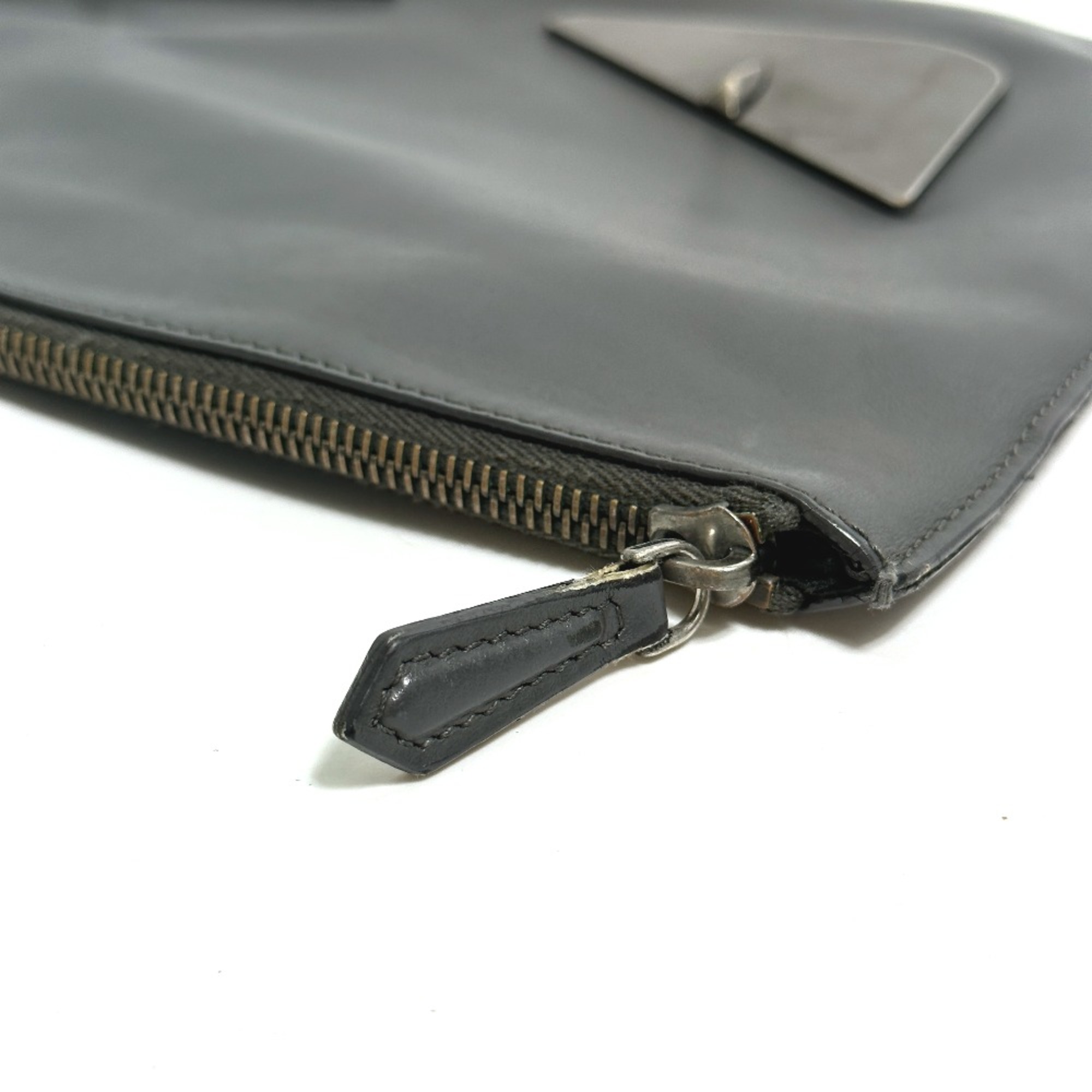 Fendi 7N0078 Pouch Bag Clutch bag gray