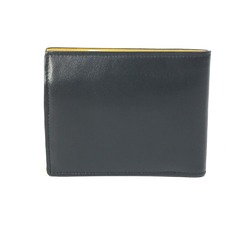 Fendi 7M0001 logo Wallet Folded wallet Black x Yellow