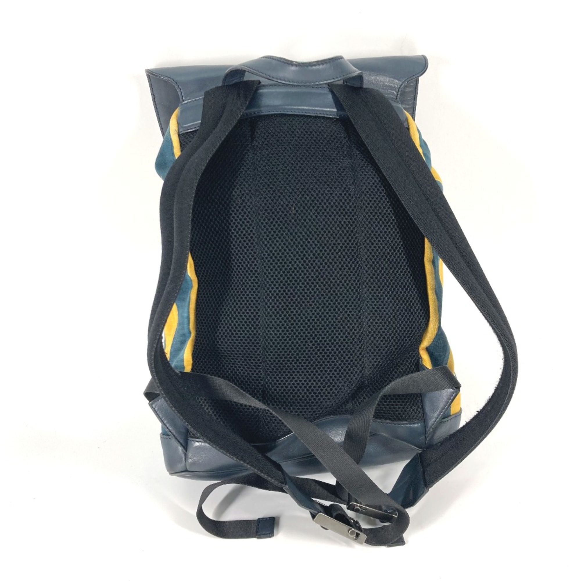 Fendi 7VZ031 backpack bag Backpack yellow Navy