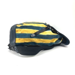 Fendi 7VZ031 backpack bag Backpack yellow Navy