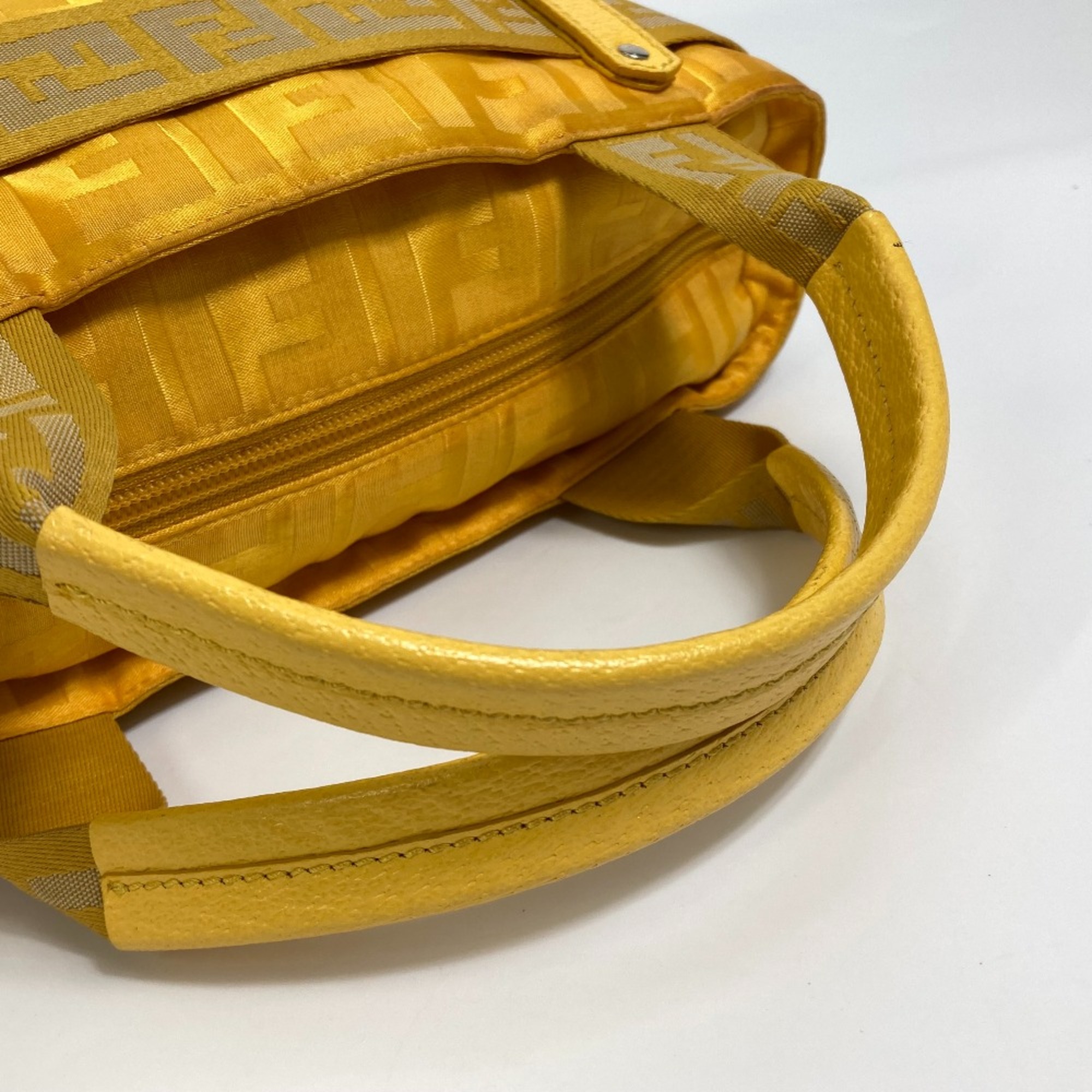 Fendi 8BH142 FF bag bag Hand Bag yellow