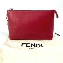 Fendi 7N0106 Bag pouch with strap Clutch bag Red