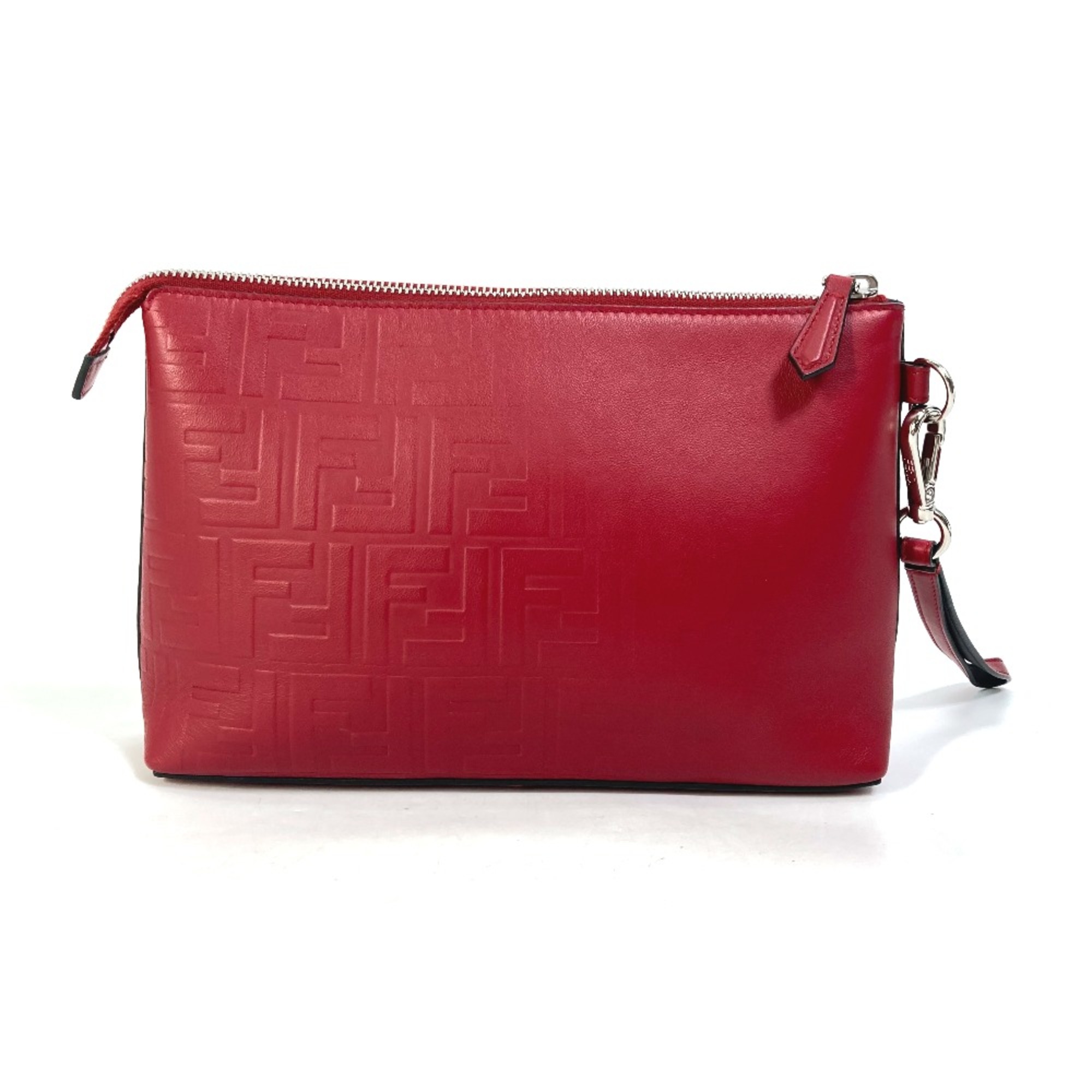 Fendi 7N0106 Bag pouch with strap Clutch bag Red