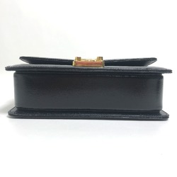 Fendi Vintage old 2WAY Shoulder Bag Hand Bag Black GoldHardware