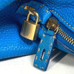 Fendi 8BN232 Selleria Bag Duffle Bag Shoulder Bag Hand Bag blue