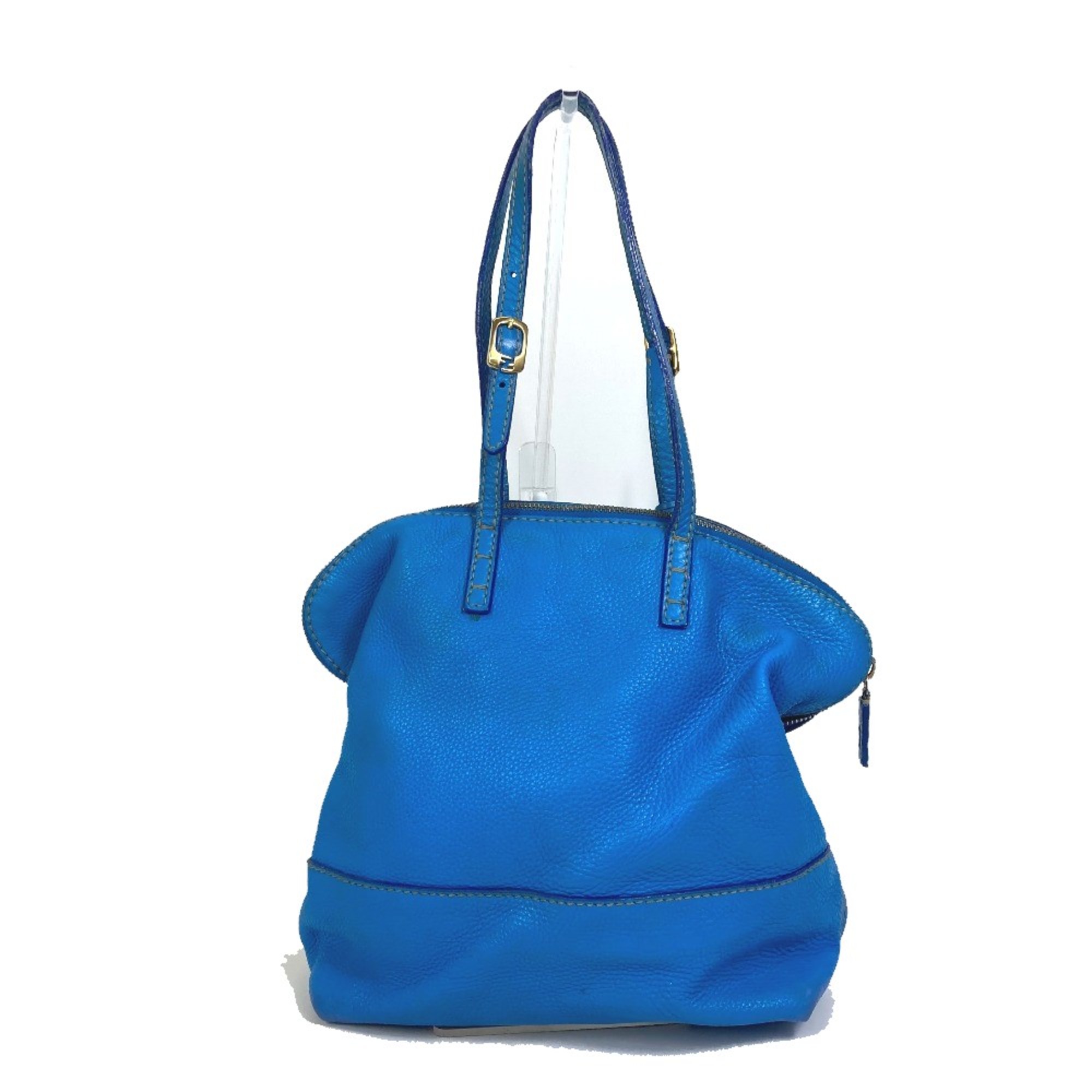 Fendi 8BN232 Selleria Bag Duffle Bag Shoulder Bag Hand Bag blue