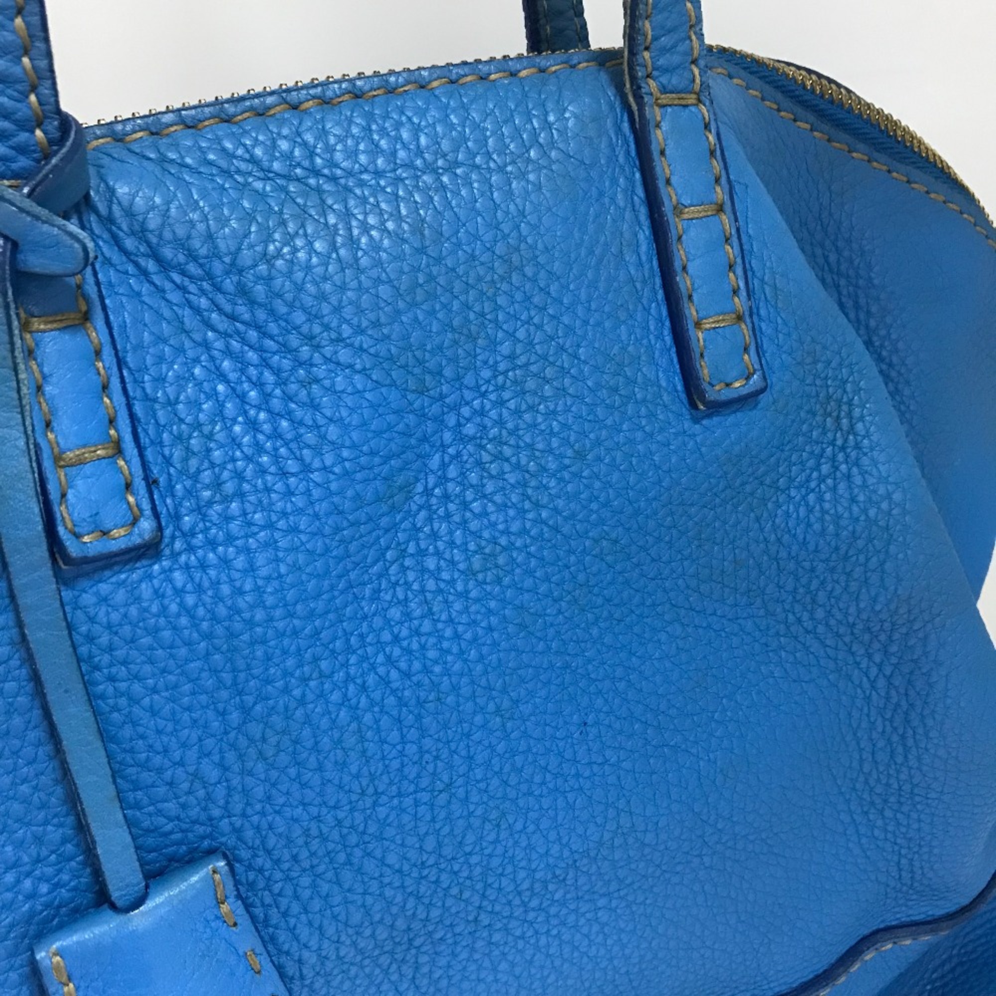 Fendi 8BN232 Selleria Bag Duffle Bag Shoulder Bag Hand Bag blue