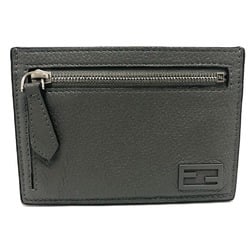 Fendi 7M0310 coin purse Card Case gray SilverHardware