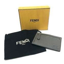 Fendi 7M0310 coin purse Card Case gray SilverHardware