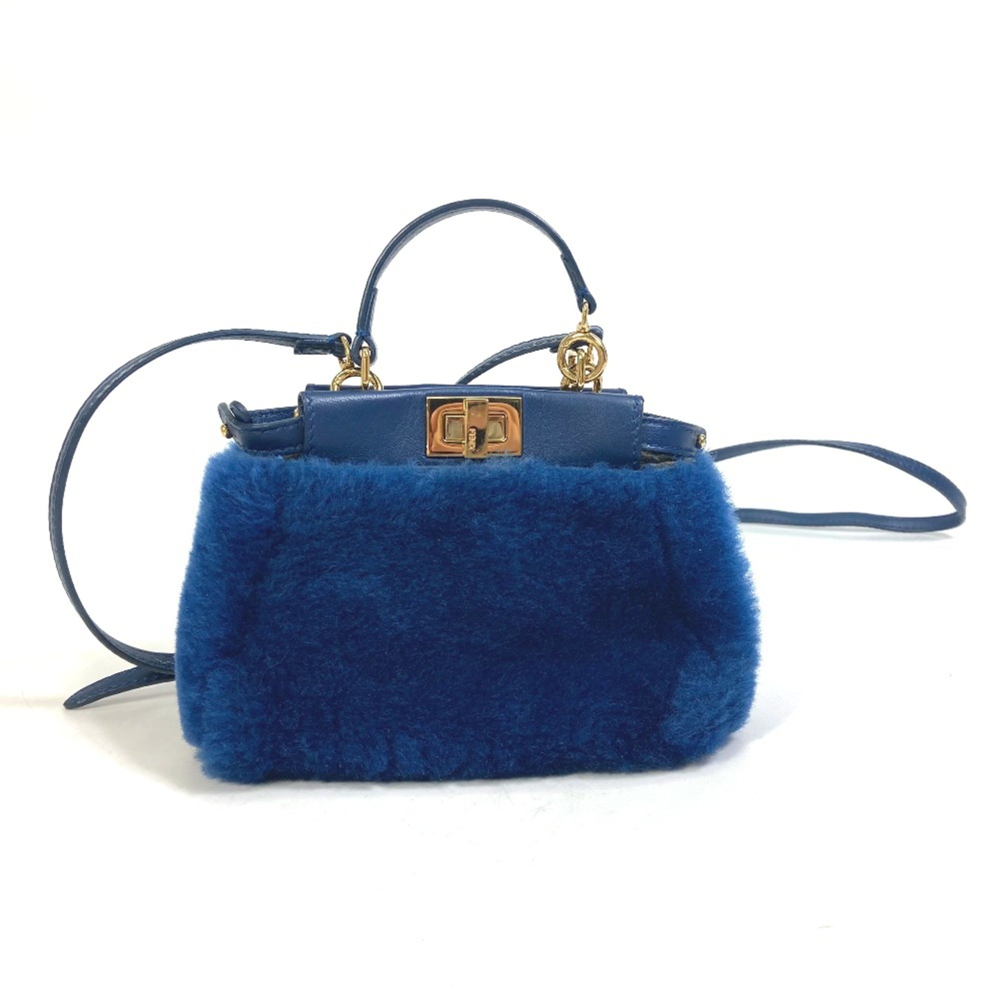 Fendi Crossbody Bag 2WAY Bag Shoulder Bag Hand Bag blue