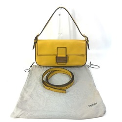 Fendi 8BR600 FF Bag Shoulder Bag 2WAY bag Hand Bag yellow