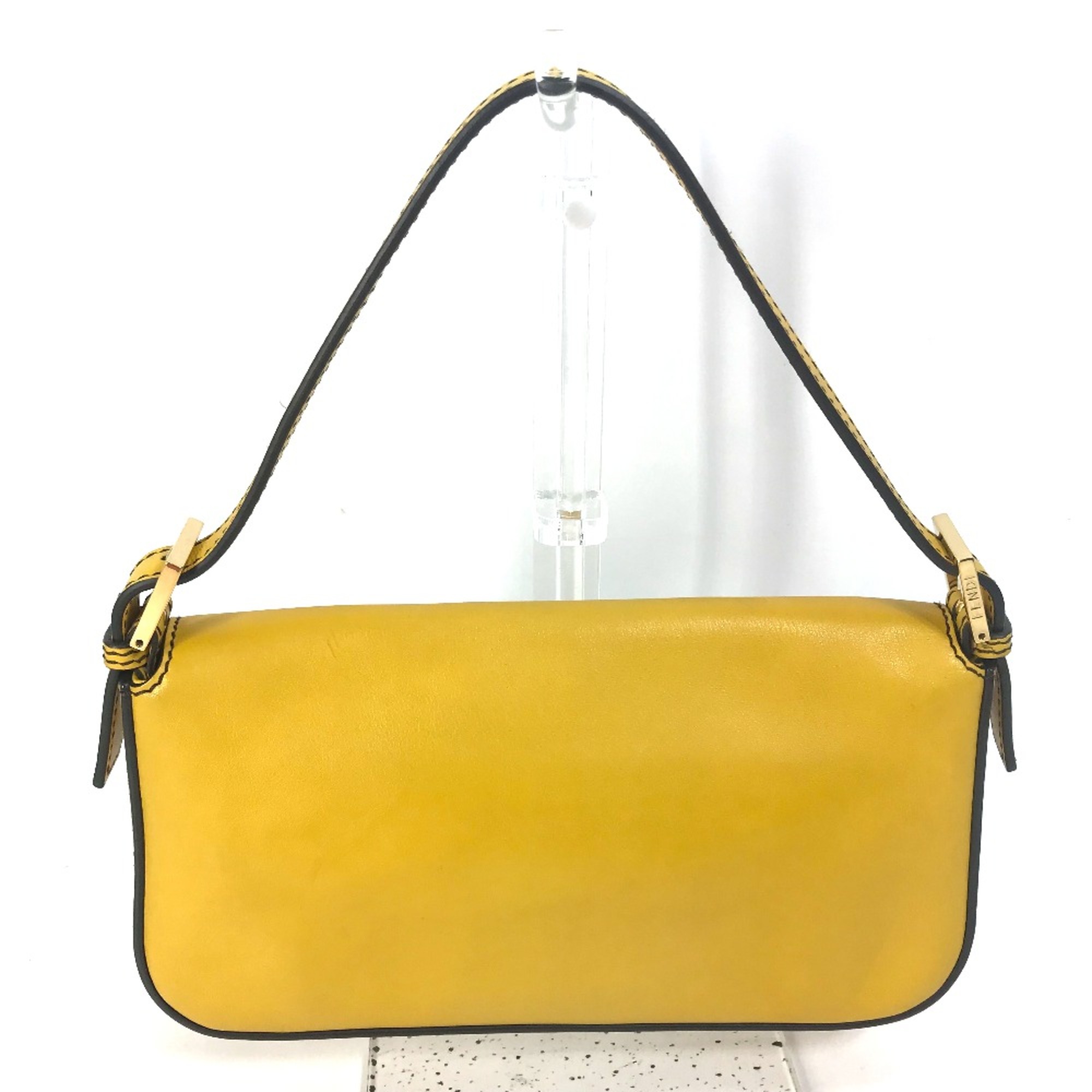 Fendi 8BR600 FF Bag Shoulder Bag 2WAY bag Hand Bag yellow