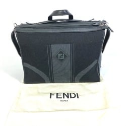 Fendi 7VA400 logo Bag Hand Bag Business bag Black /Gray