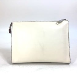 Fendi 7VA433 Pouch Bag Clutch bag White gray