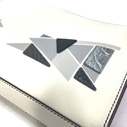 Fendi 7VA433 Pouch Bag Clutch bag White gray