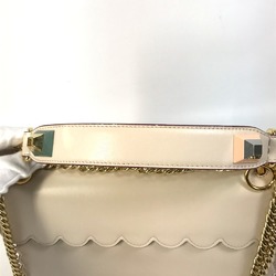 Fendi 8BT283 Multi studs Bag Hand Bag Shoulder Bag Beige