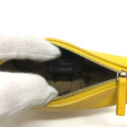 Fendi 7AR706 taco motif Bag Charm yellow SilverHardware