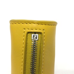 Fendi 7AR706 taco motif Bag Charm yellow SilverHardware