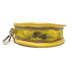 Fendi 7AR706 taco motif Bag Charm yellow SilverHardware